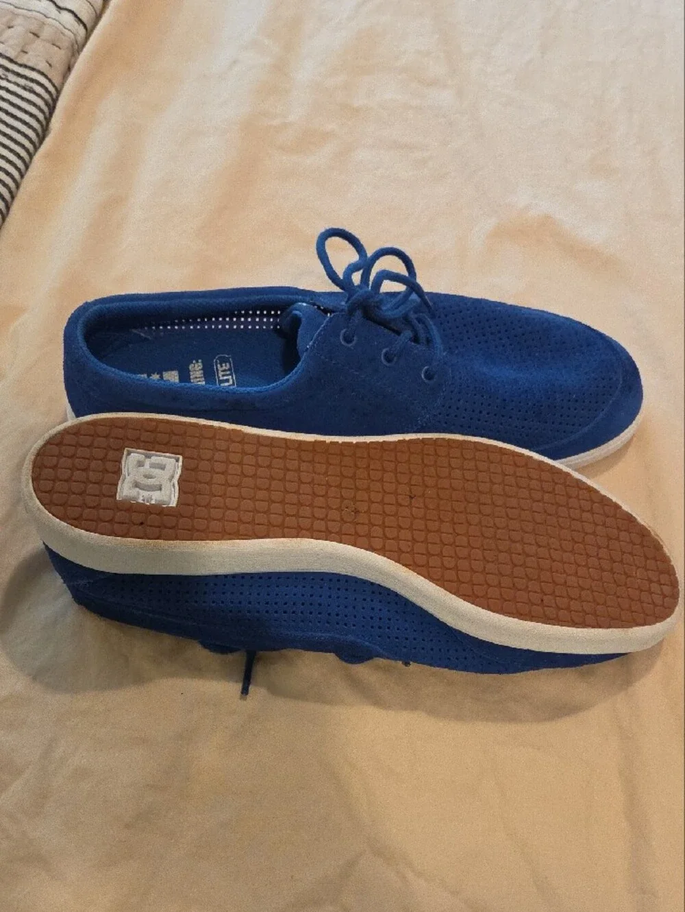 DC Shoes Blue Suede Casual Lace-Up Shoes